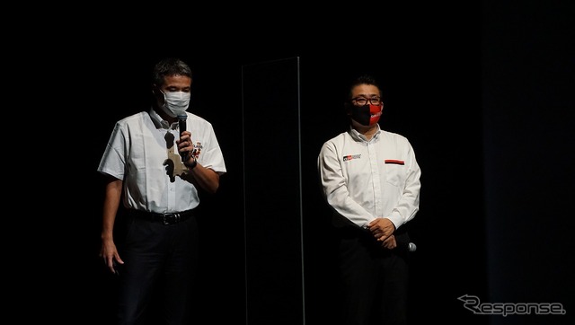 レゴランド・ジャパン トーベン・イェンセン社長(左)、トヨタ自動車GAZOOレーシングカンパニー GRブランドマネジメント部 杉浦宏哉部長(右)