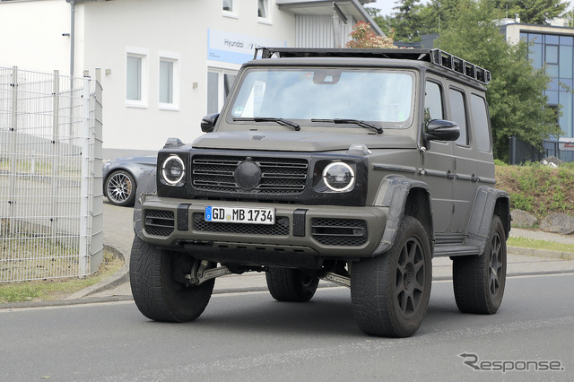 メルセデスベンツ G500/G550 4×4スクエアード 後継モデル(スクープ写真)