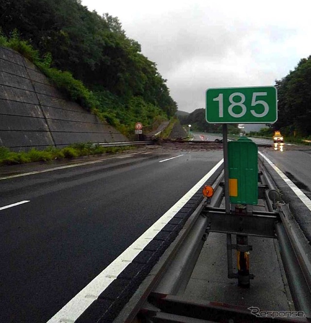 中央道 岡谷JCT～伊北ICの被災状況
