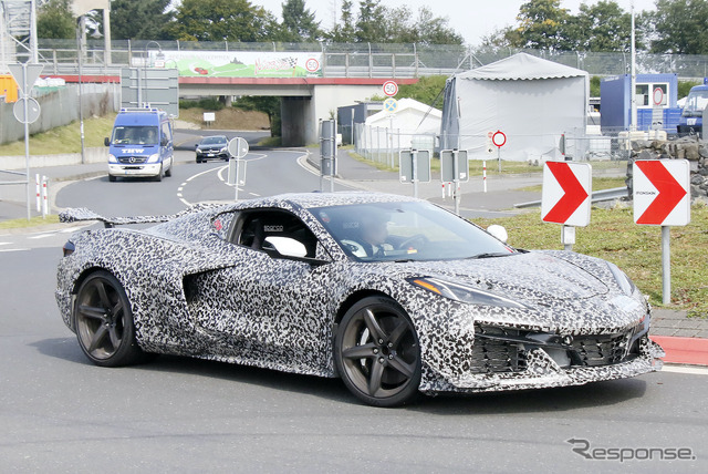 シボレー コルベット Z06 新型プロトタイプ(スクープ写真)