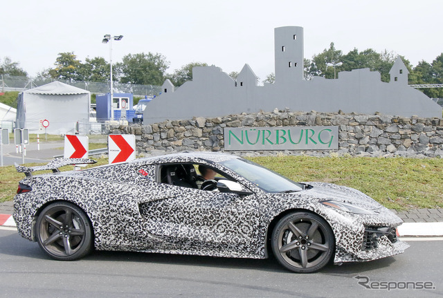 シボレー コルベット Z06 新型プロトタイプ(スクープ写真)