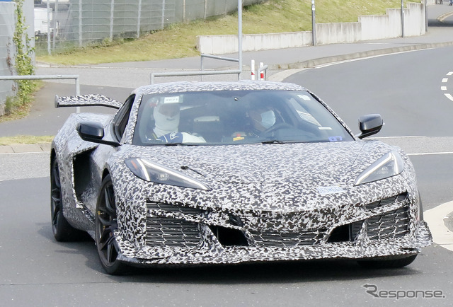 シボレー コルベット Z06 新型プロトタイプ(スクープ写真)