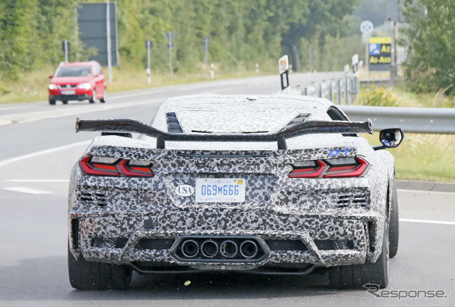 シボレー コルベット Z06 新型プロトタイプ(スクープ写真)