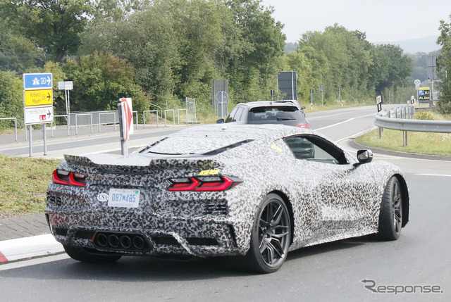 シボレー コルベット Z06 新型プロトタイプ(スクープ写真)
