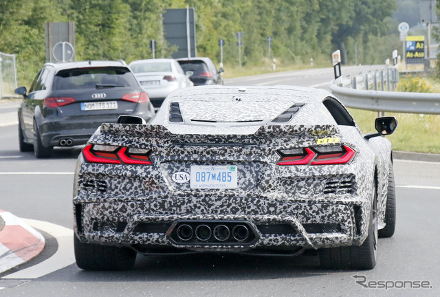 シボレー コルベット Z06 新型プロトタイプ(スクープ写真)