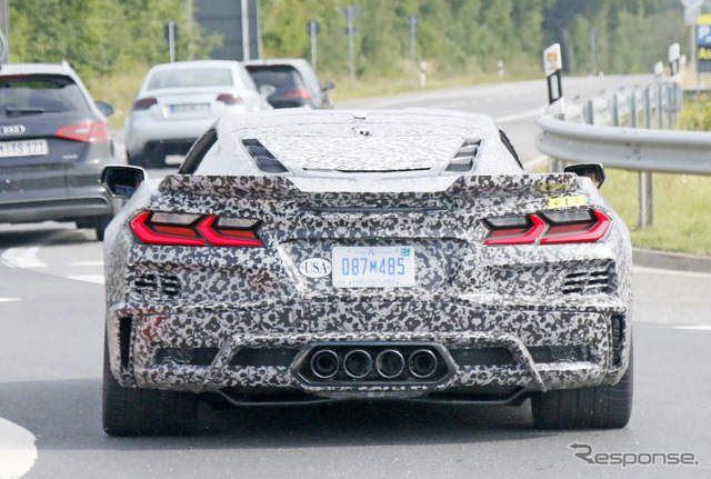シボレー コルベット Z06 新型プロトタイプ(スクープ写真)