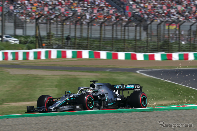 2019年F1日本グランプリ、3位のハミルトン（メルセデス）