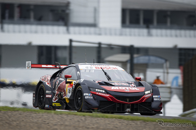 GT500クラス予選2番手の#16 Red Bull MOTUL MUGEN NSX-GT(笹原右京/大湯都史樹)