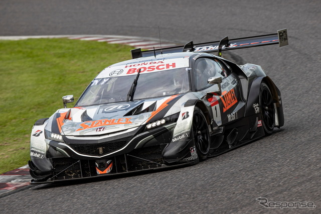 GT500クラス4位の#1 STANLEY NSX-GT(山本尚貴/牧野任祐)