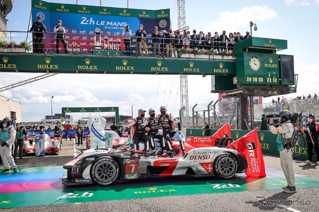 優勝の#7 トヨタGR010(小林可夢偉組)。