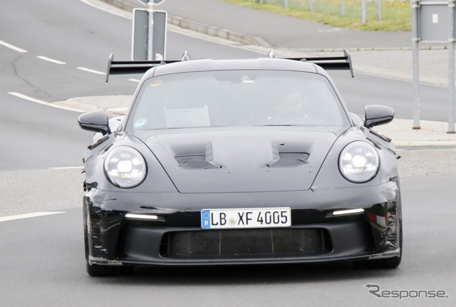 ポルシェ 911 GT3 RS 新型プロトタイプ(スクープ写真)