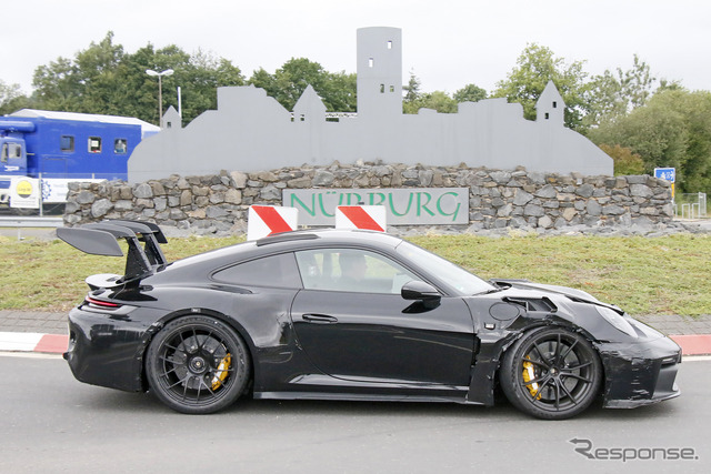 ポルシェ 911 GT3 RS 新型プロトタイプ(スクープ写真)