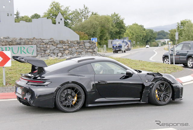 ポルシェ 911 GT3 RS 新型プロトタイプ(スクープ写真)