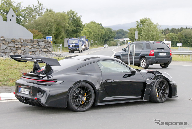 ポルシェ 911 GT3 RS 新型プロトタイプ(スクープ写真)