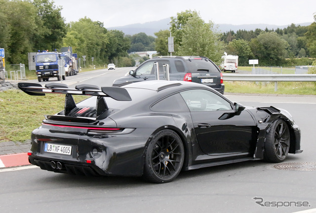 ポルシェ 911 GT3 RS 新型プロトタイプ(スクープ写真)