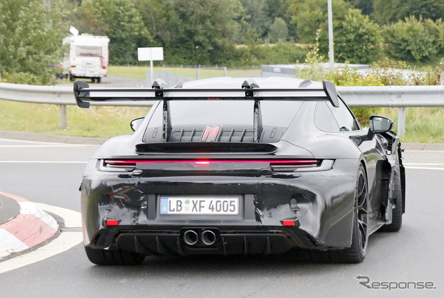 ポルシェ 911 GT3 RS 新型プロトタイプ(スクープ写真)