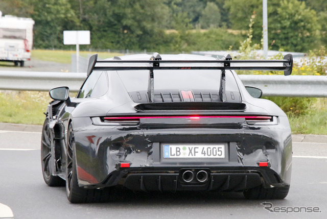 ポルシェ 911 GT3 RS 新型プロトタイプ(スクープ写真)