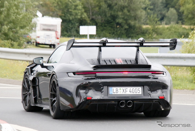 ポルシェ 911 GT3 RS 新型プロトタイプ(スクープ写真)