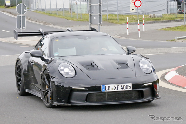 ポルシェ 911 GT3 RS 新型プロトタイプ(スクープ写真)