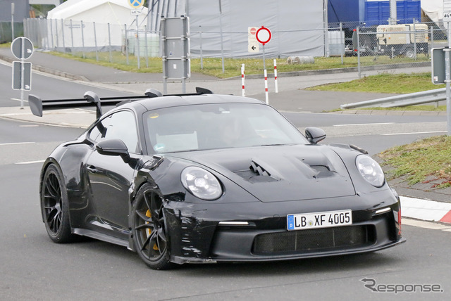 ポルシェ 911 GT3 RS 新型プロトタイプ(スクープ写真)
