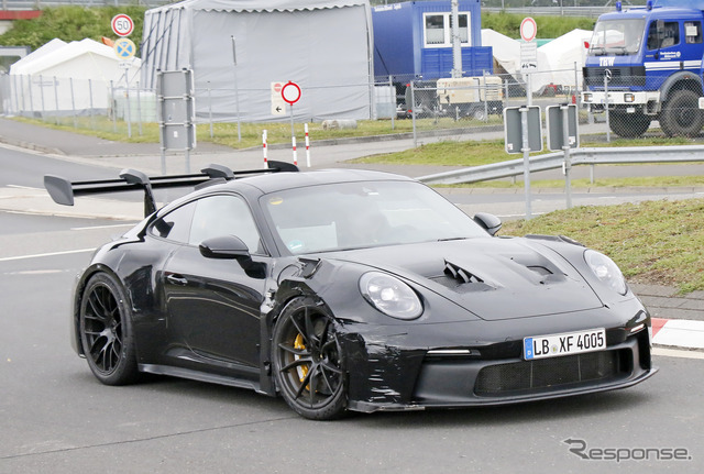 ポルシェ 911 GT3 RS 新型プロトタイプ(スクープ写真)
