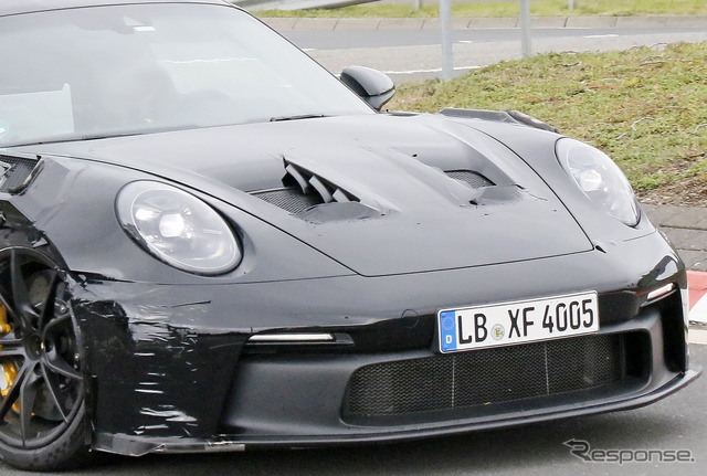 ポルシェ 911 GT3 RS 新型プロトタイプ(スクープ写真)