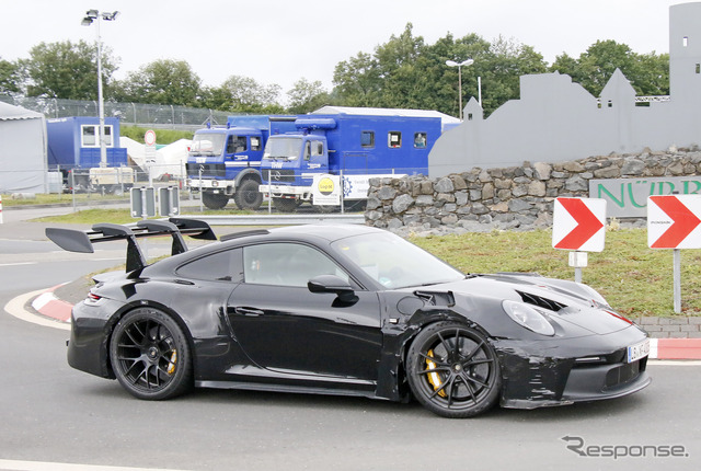 ポルシェ 911 GT3 RS 新型プロトタイプ(スクープ写真)
