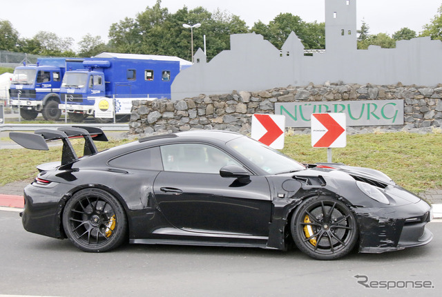 ポルシェ 911 GT3 RS 新型プロトタイプ(スクープ写真)