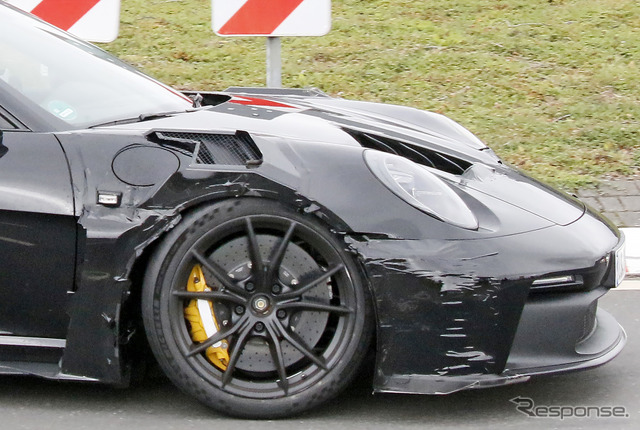 ポルシェ 911 GT3 RS 新型プロトタイプ(スクープ写真)