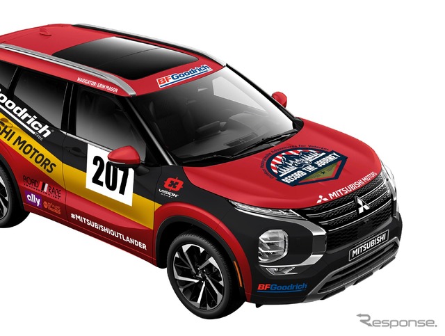 三菱 アウトランダー 新型の米「Rebelle Rally」参戦車両