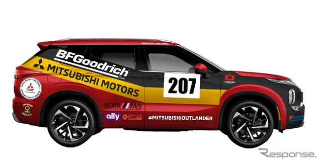 三菱 アウトランダー 新型の米「Rebelle Rally」参戦車両