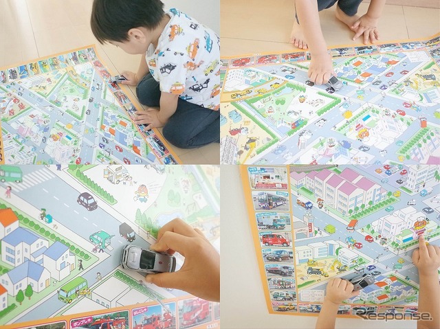 ミニカーで遊ぶのも楽しい