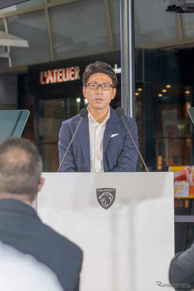 Groupe PSA Japan株式会社マーケティング部プジョーブランドマネジャーの志水弘樹氏。