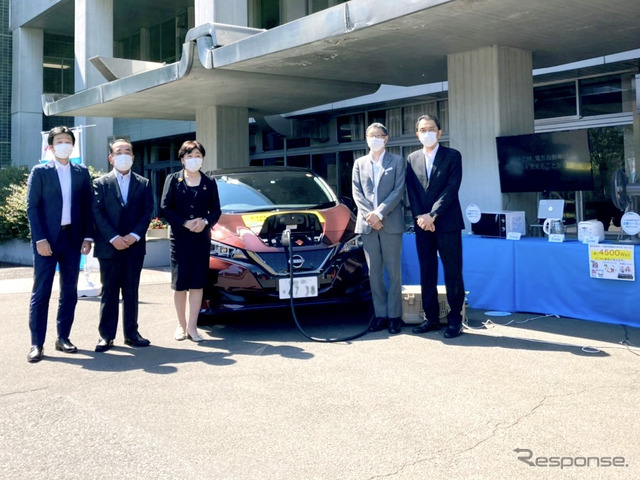 仙台市と日産自動車、電気自動車を活用し、防災力強化と脱炭素化に向けて連携（8月6日）