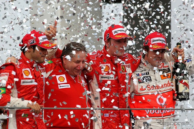 2007年、ライコネンはチャンピオンに輝いた(最終戦ブラジルGP)。