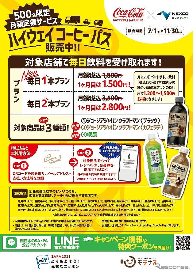 ハイウェイコーヒーパス登録サイト