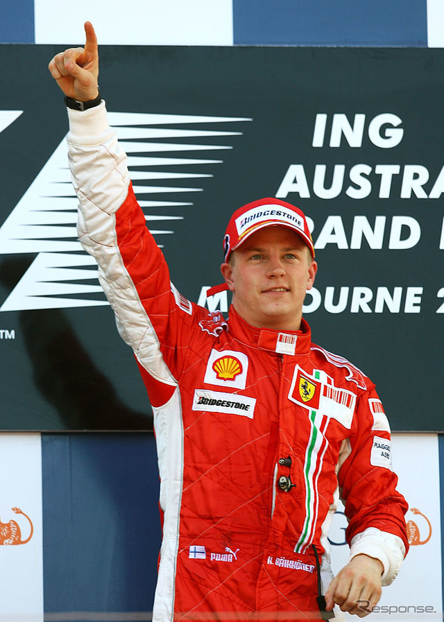 2007年、フェラーリに移籍、初戦のオーストラリアGPで優勝。