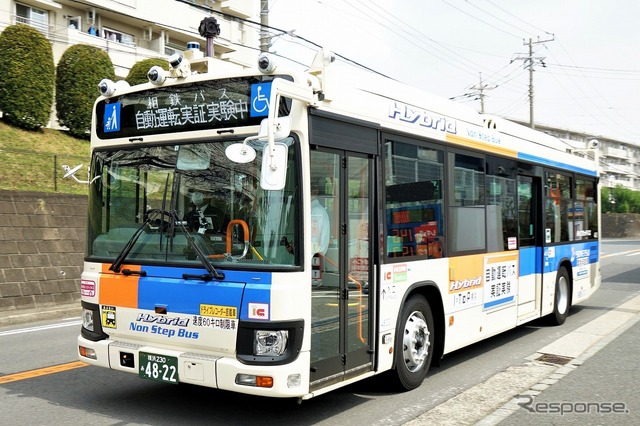 左近山団地での自動運転の様子