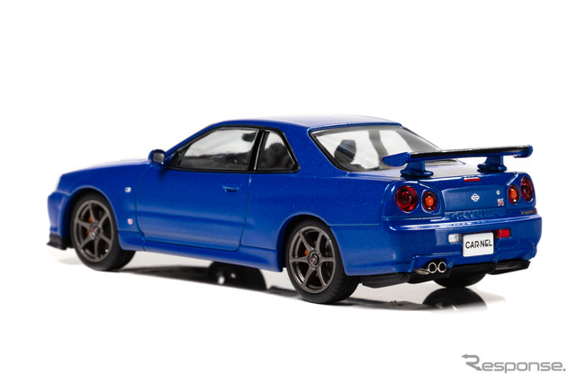 日産 スカイラインGT-R BNR34 VスペックII(ベイサイドブルー)