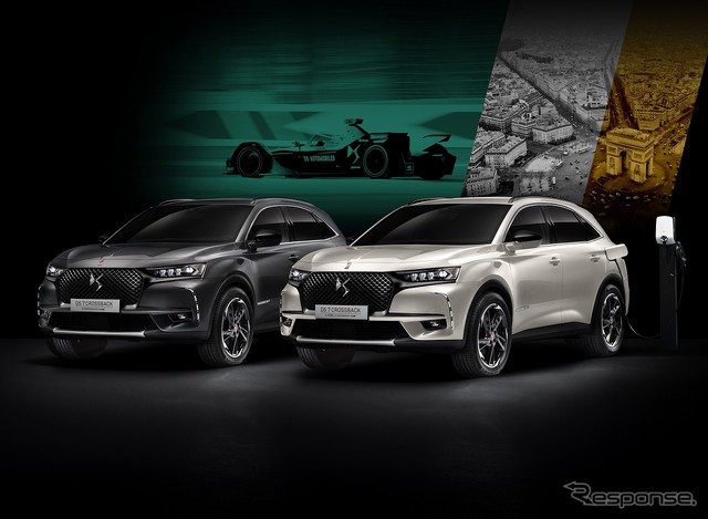 DS 7クロスバック E-テンス 4×4 パフォーマンスライン(右)とDS 7クロスバック Blue HDi パフォーマンスライン(左)