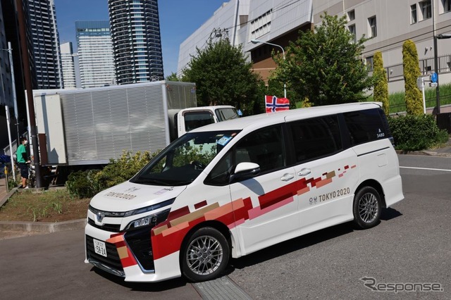 ノルウェーチーム、東京2020オリンピック選手村に到着(7月21日)
