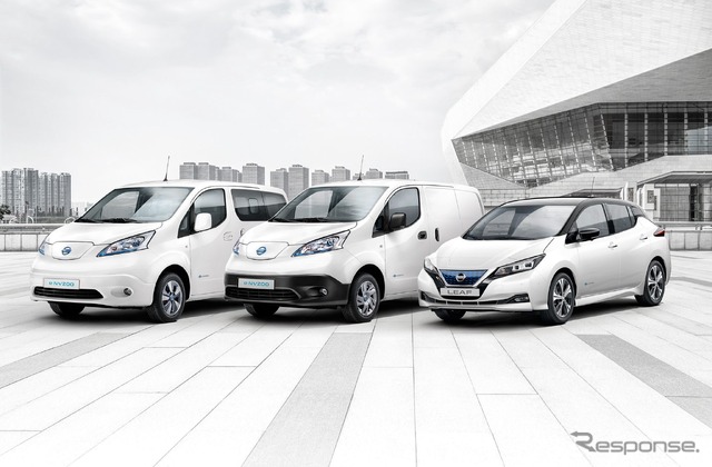 日産の欧州EVラインナップ。e-NV200とリーフ