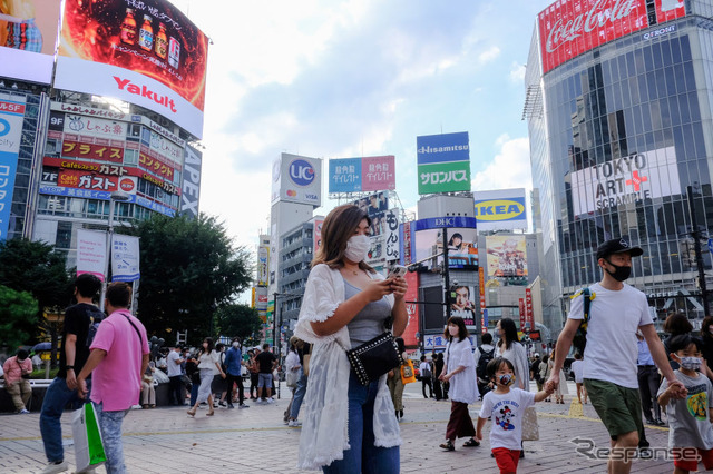 東京・渋谷(7月)