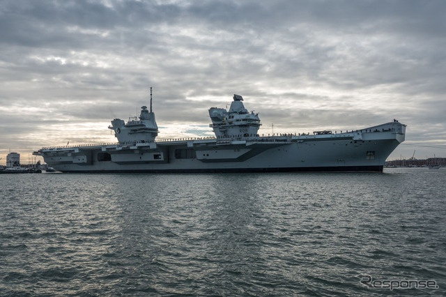 HMSクイーン・エリザベス(ポーツマス、2018年12月)