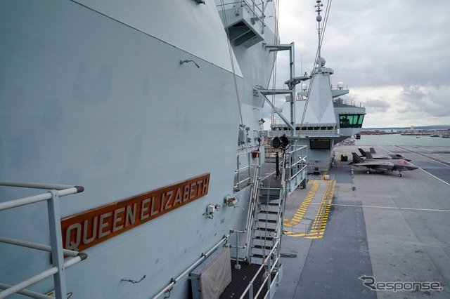 HMSクイーン・エリザベス（ポーツマス、2021年5月）