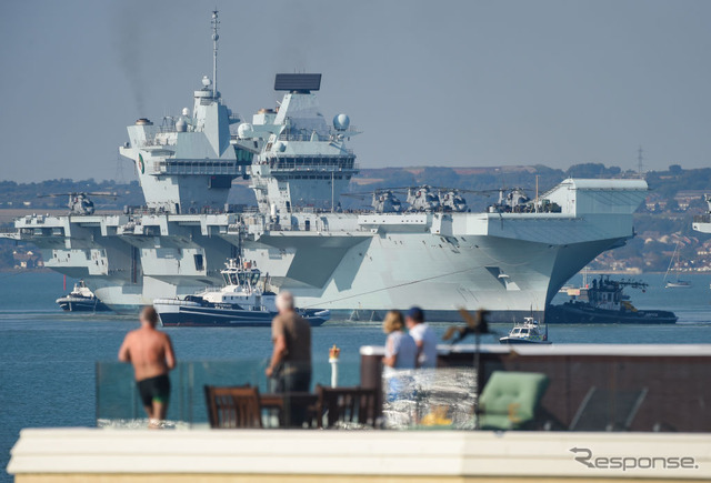HMSクイーン・エリザベス(ポーツマス、2020年9月)