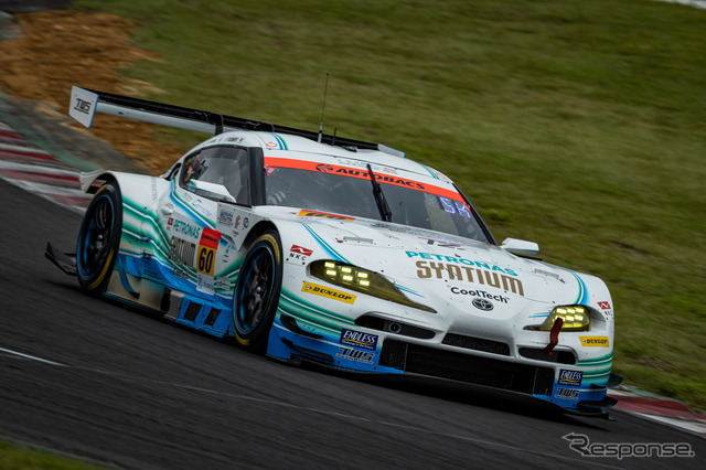 【SUPER GT 第5戦】GT300クラス予選3位の#60 SYNTIUM LMcorsa GR Supra GT(吉本大樹/河野駿佑)