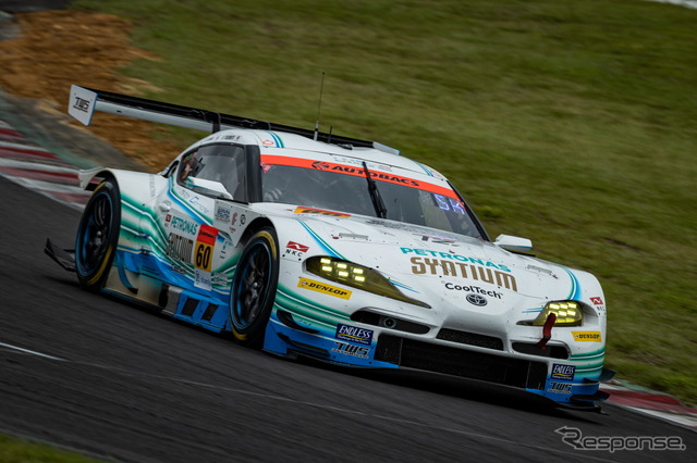 【SUPER GT 第5戦】GT300クラス予選3位の#60 SYNTIUM LMcorsa GR Supra GT（吉本大樹／河野駿佑）