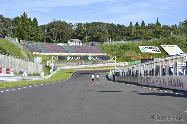 コース・ピット改修が行われたスポーツランドSUGO