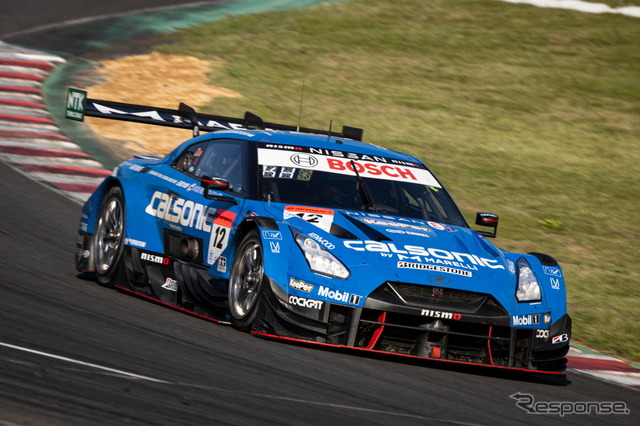 【SUPER GT 第5戦】GT500クラス優勝の#12 カルソニック IMPUL GT-R（平峰一貴／松下信治）